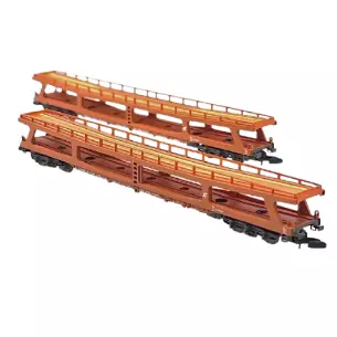 Set 2 wagons de transport automobiles DDm Marklin 87095 - Z 1/220 - OBB - EP IV
