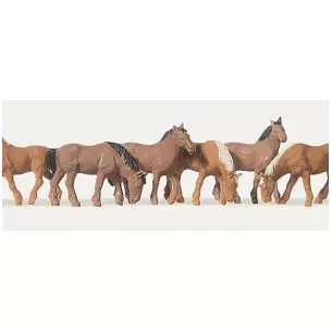 Horses - set of six
