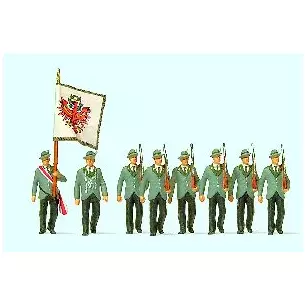 Parade of infantrymen
