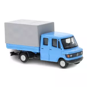 Camionnette bâchée MB D Doka 307, livrée bleue Brekina 36951 - HO : 1/87 -