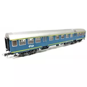 Second class passenger car with compartments