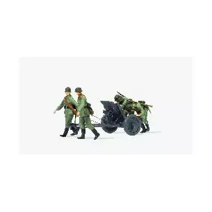 Arme anti-char 3.7 cm PAK L/45 avec 4 personnages à peindre