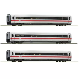 Set 4 voitures intermédiaires ICE 1 Roco 74031 - HO : 1/87 - DB / AG - EP VI