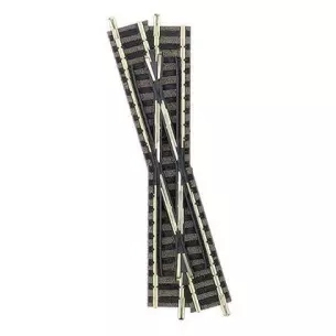 Croisement à gauche Fleischmann 9162 cœur plastique code 80 - N 1/160