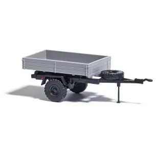 Remorque HL 10 avec plateau gris Busch 53600  - HO 1/87