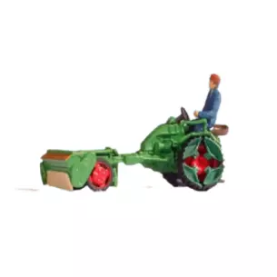Un personnage sur Fendt porte outil avec épandeur NOCH 16757 - HO 1/87