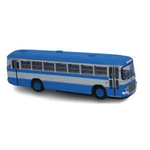 Bus Fiat Interurbain 306/3 bleu et blanc BREKINA 59901 - HO 1/87 - Autobus