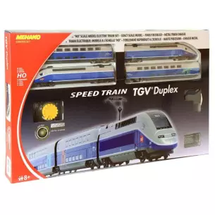 Set de départ TGV DUPLEX Mehano T681 - HO : 1/87 - ovale de voie inclut