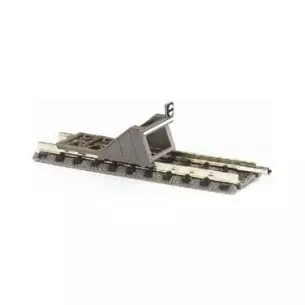 Rail droit ballasté butoir/heurtoir Fleischmann 9116 - N : 1/160 - Code 80