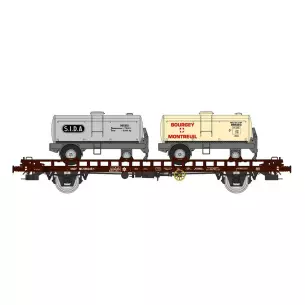 UFR wagon and trailers BOURGEY-MONTREUIL - HO 1/87 - REE WB613