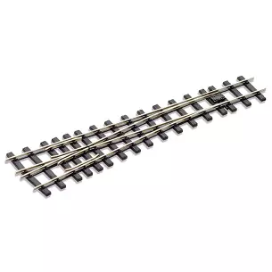 Left radius switch, 8°, radius 1524 mm, length 510 mm, code 200, electrofrog, with polished core