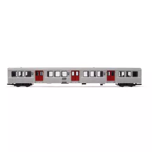 Voiture voyageur RIB 70 grise portes rouges JOUEF 4153 SNCF - HO 1/87 - EP IV-V