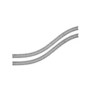 890mm flexible rail with wooden crosspieces