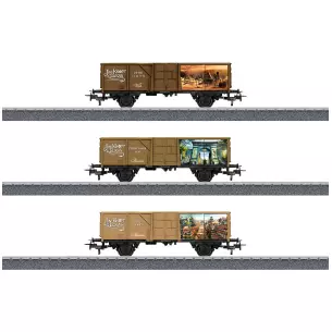 Set 3 wagons-tombereaux "Jim Button" - MANDALA - MARKLIN 44816 - HO 1/87