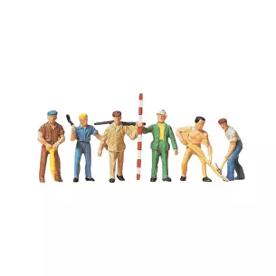 Travailleurs avec outils PREISER 14030 - HO 1/87