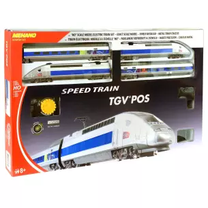 Set de départ TGV POS Mehano T756 - HO : 1/87 - ovale de voie inclut - Réédition