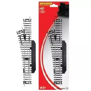 Left switch HO 1/87 - Mehano 58282 - F282