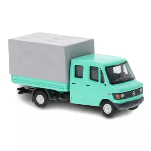 Camionnette bâchée MB L 307, livrée turquoise Brekina 36952 - HO : 1/87 -