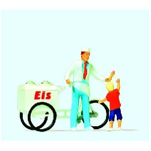 Marchand de glaces avec enfant
