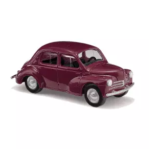  Voiture Renault 4CV - Busch 89110 - HO 1/87 - livrée "rouge bordeaux"
