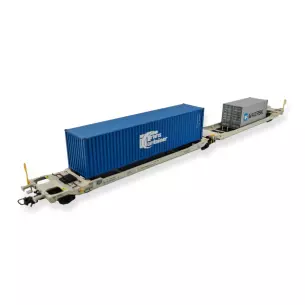Wagon porte-conteneurs articulé Pullman 36547 - NL / AAEC - HO 1/87