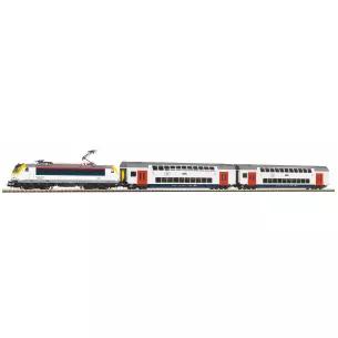 Set de départ Piko 97943 Rh E186 + 2 voitures voyageurs - HO 1/87 - SNCB - EP VI