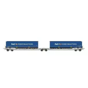 Wagon with trailer "SAMSKIP VANDIEREN" - HO 1/87 - Rocky Rail 90337