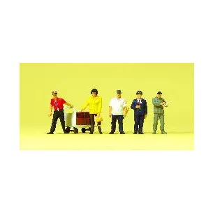 Chinese railroad personnel, passengers, carriage