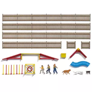 BUSH 1040 dog training field - HO 1/87
