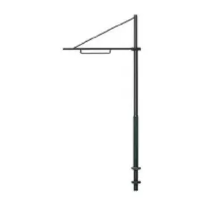 Mât moderne de pleine voie avec potence Sommerfeldt 107 - HO 1/87 - hauteur 96 mm