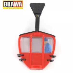 Cabine de téléphérique rouge BRAWA 6281 - HO 1/87