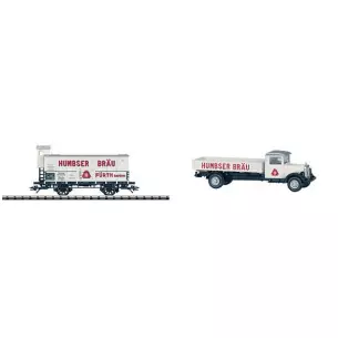 Wagon et camion Humbser Bräu - HO 1/87 - TRIX 24083