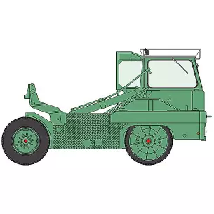 Kangaroo tractor with green and white roof n°233