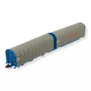 Set 2 Wagons bâchés 3 essieux articulés MFTrain 33079 - Lails Transfesa N 1/160