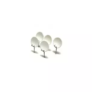 Lot 5 Antennes paraboliques | 87TRAIN 221019 | HO 1/87