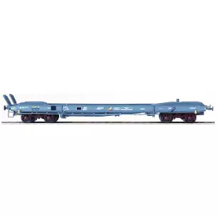 Flat car container carrier type KB NOVATRANS delivered grey blue n°20 87 047 9 069-9