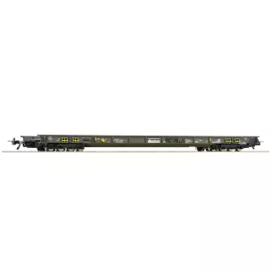 Wagon plat surbaissé intermédiaire Roco 76340 - HO : 1/87 - RAlpin - EP VI