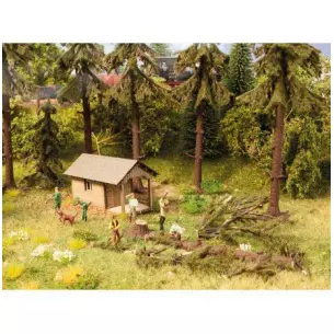 Mini boîte de décors "Travaux forestiers" NOCH 14213331 - N 1/160