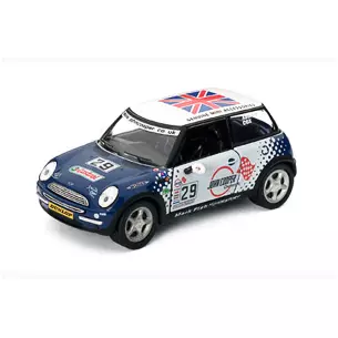 Voiture Mini Cooper "John Cooper Works" Bleu/blanc High Speed HF9166S - O 1/43