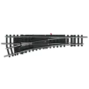 Aiguillage gauche Coeur Pola Minitrix 14938 15° 112.6 mm - N : 1/160 - code 80