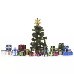 Sapins et cadeaux de Noël