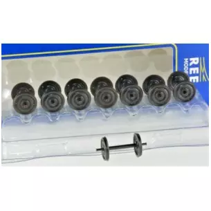 Set de 8 essieux OCEM roues pleines de diamètre 1050 avec axe nu