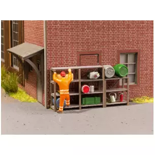 Lots de 3 étagères industrielles NOCH 14203 - HO 1/87