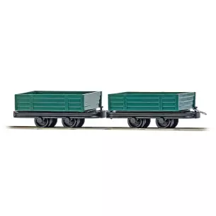 Pack de 2 Wagons de marchandises Busch 12206 - HOf : 1/87 - DC