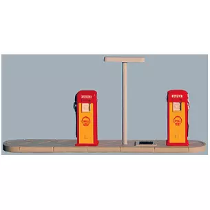 Ditributeurs d'essence SHELL avec volucompteur électrique des années 1950-1960 (modèle monté, peint et décoré)