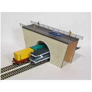 Double track tunnel bridge