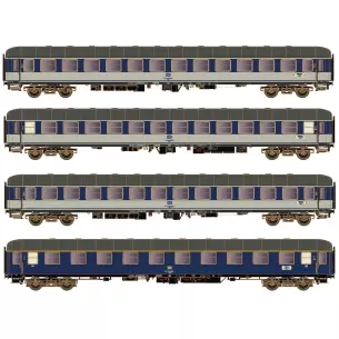 Coffret de 4 voitures Dolomiten-Express - HO 1/87 - Hobbytrain H43044