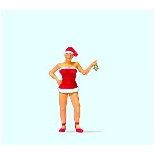 Miss Santa avec des cloches 