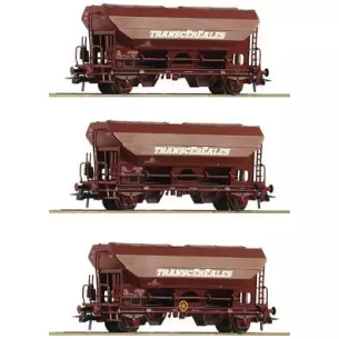 Set of 3 SNCF grain wagons