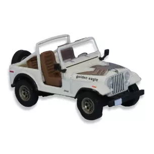Voiture Jeep CJ-7 Golden Eagle PCX 870314 - HO 1/87 - livrée beige